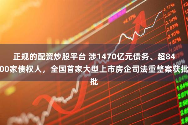 正规的配资炒股平台 涉1470亿元债务、超8400家债权人，全国首家大型上市房企司法重整案获批