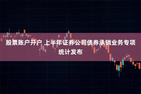 股票账户开户 上半年证券公司债券承销业务专项统计发布
